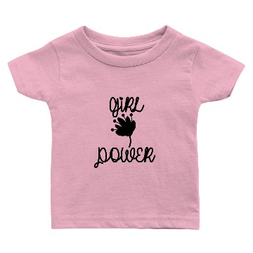Discover Girlpower flower Baby T-shirts