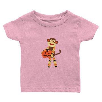 Discover Sock Monkey Halloween Baby T-shirts