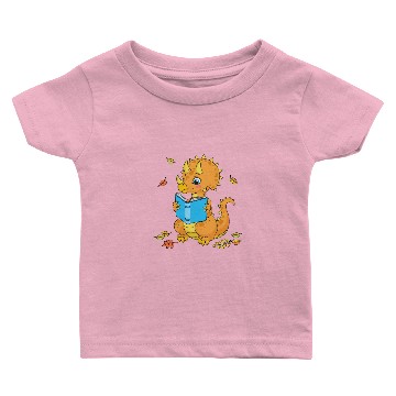 Discover Triceratops Reading - Cute Book Worm Dinosaurs Baby T-shirts