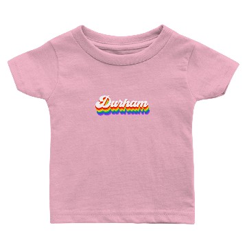 Discover Vintage Durham NC Rainbow Diversity Baby T-shirts