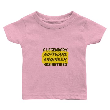 Discover Retired Legendary Software Engineer Baby T-shirts