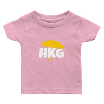 Discover Support HKG Hong Kong Yellow Umbrella Movement Baby T-shirts