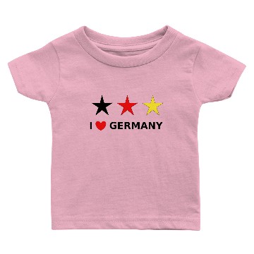 Discover I love Germany Black Red Gold Baby T-shirts
