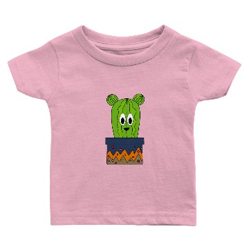 Discover Happy Cactus In A Patterned Pot Baby T-shirts