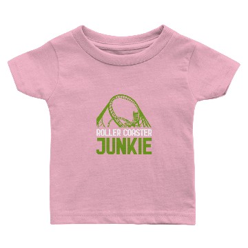 Discover Roller Coaster Junkie Baby T-shirts