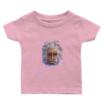 Discover Messy Line :Albert Einstein Baby T-shirts
