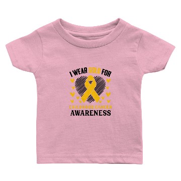 Discover Childhood Cancer Awareness Heart Baby T-shirts
