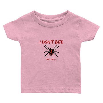 Discover I Don't Bite But I Can Black Widow Spider Baby T-shirts