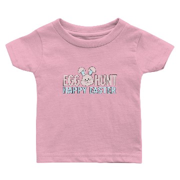 Discover Egg Hunt happy easter Baby T-shirts