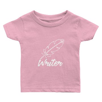 Discover Writer in white with pen ink Baby T-shirts