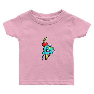 Discover Blue Ice Cream cone Chibi Baby T-shirts