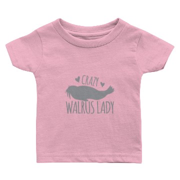 Discover Crazy Walrus lady Baby T-shirts