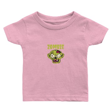 Discover Zombie Face Creepy Halloween Baby T-shirts