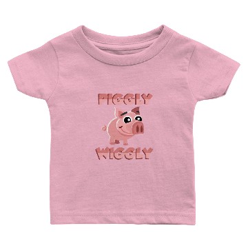 Discover Funny Pig Piggly Wiggly Baby T-shirts