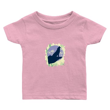 Discover Wolf howling Baby T-shirts