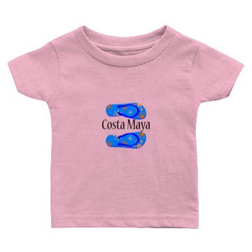 Discover Costa Maya Mexico flip flops Baby T-shirts