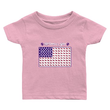 Discover Simply Southern Dog Flag Baby T-shirts