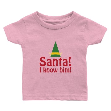 Discover Santa! I know him! Baby T-shirts