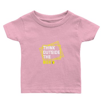 Discover Think Different Clever Border Plate Gift Box Baby T-shirts