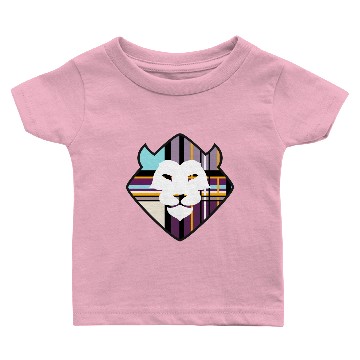 Discover Rebel Lion - Elegant Purple Tartan [Dark Variant] Baby T-shirts