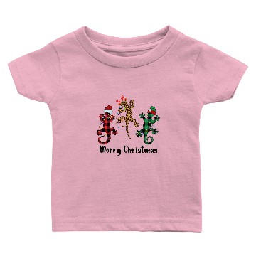 Discover Gecko Reptile Christmas Baby T-shirts