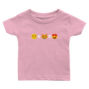Discover Sad + Cat = Heart Pet Animals Kitten Design Baby T-shirts