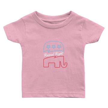 Discover Raised Right Pro American Design Baby T-shirts