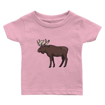 Discover Moose deer antler reindeer gift gift idea Baby T-shirts