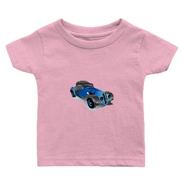 Discover Blue car Roadster Baby T-shirts
