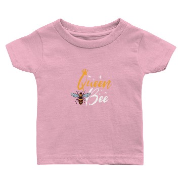 Discover Queen Bee with Crown Baby T-shirts