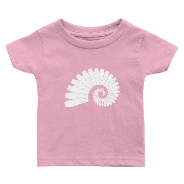 Discover Fibonacci Coffin Spiral Baby T-shirts