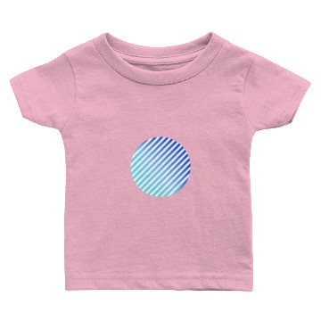 Discover Light Blue White Circle Baby T-shirts