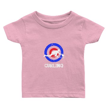 Discover curling idea gift curling winter sports Baby T-shirts