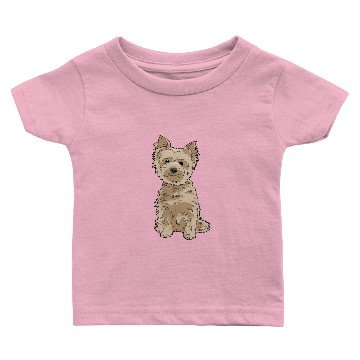Discover Yorkshire Terrier Dog Breed Baby T-shirts