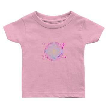 Discover Space DJ Solar System Turntable Electronic Dance Baby T-shirts