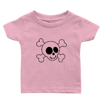 Discover Cute Skull and Crossbones Baby T-shirts