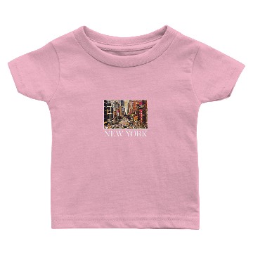 Discover New York City Skyline Art Sights Landmark Baby T-shirts