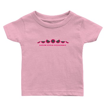 Discover moon cycle neon pink color Baby T-shirts