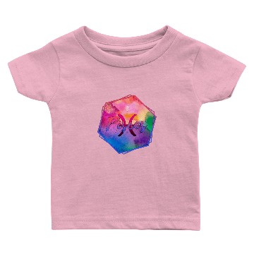 Discover Pisces Watercolor Symbol Baby T-shirts