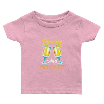 Discover Mimosas Mischief Cocktail Weekend Brunch Lover Baby T-shirts