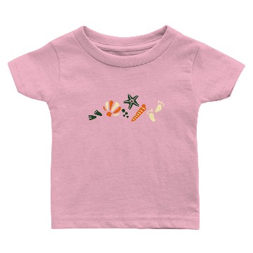 Discover marine sea shell starfish Baby T-shirts