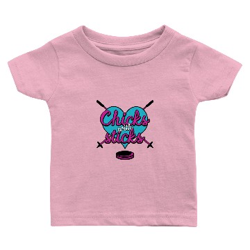Discover Ice Hockey Chicks With Sticks Baby T-shirts