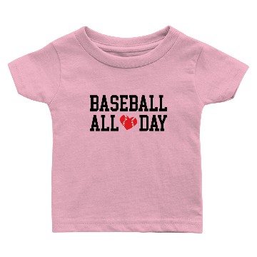 Discover Baseball all day Baby T-shirts