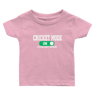 Discover Cricket mode on Please do not disturb Baby T-shirts