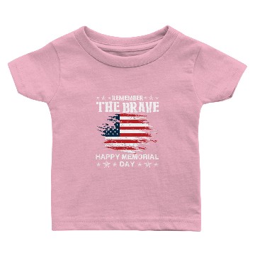 Discover Memorial Day Remember the Brave Baby T-shirts