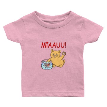 Discover TWO FACE CAT Baby T-shirts