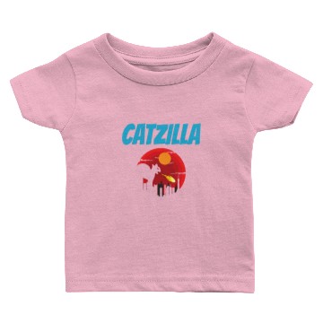 Discover Catzilla Cat Meow Baby T-shirts