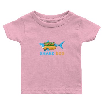 Discover Shark In A Hot Dog - Shark Hot Dog Baby T-shirts