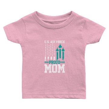 Discover Proud U.S. Air Force Mom Baby T-shirts