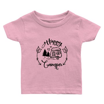 Discover Happy camper Baby T-shirts